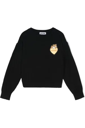 Moschino Sweater med bamseapplikation