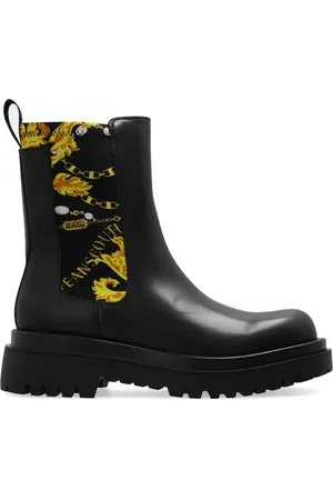 VERSACE Støvler med Chain Couture-tryk