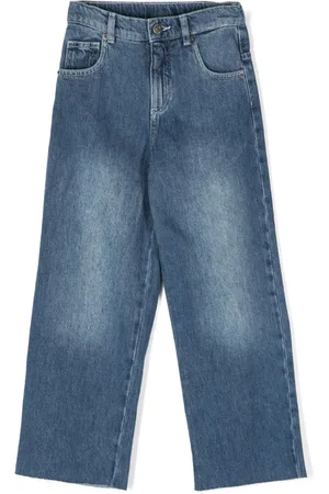 DOUUOD KIDS Jeans med broderet logo