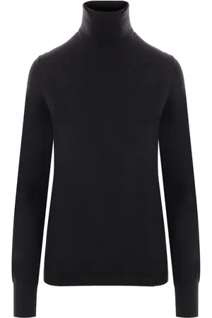 Allude T-shirt i strik med rullekrave