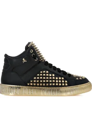 Philipp Plein Mid-top sneakers i læder