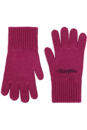 Dolce & Gabbana Uldhandsker med logo-broderi
