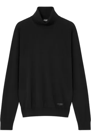 VERSACE Sweater i silkeblanding med rullekrave