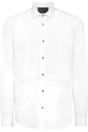 Philipp Plein Black Tie skjorte med lange ærmer
