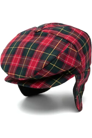COLORICHIARI Skotskternet baker boy-hat