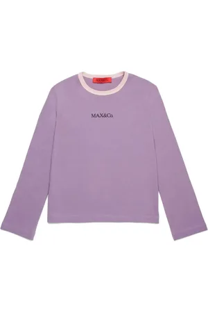 MAX&Co. Kids Langærmet T-shirt med præget logo