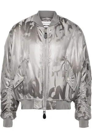 Alexander McQueen Bomberjakke med logotryk