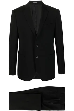 Emporio Armani Jakkesæt i uld med lige ben