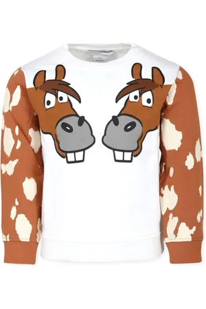 Stella McCartney Sweater i bomuld med hestetryk