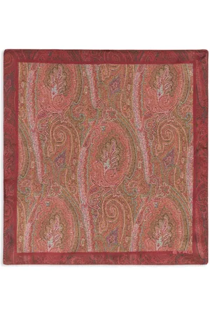 Etro Tørklæde med paisleytryk og logotryk