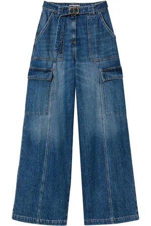 Twin-Set Jeans med høj talje og bælte
