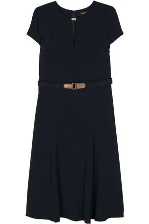 Ralph Lauren Georgette-kjole med logoplade