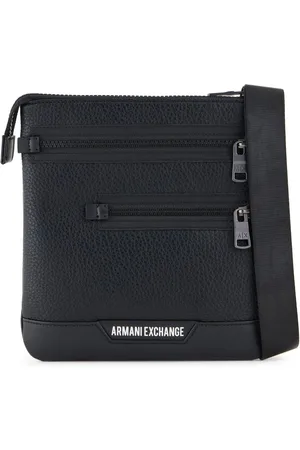 Armani Exchange Messenger-taske med logostempel
