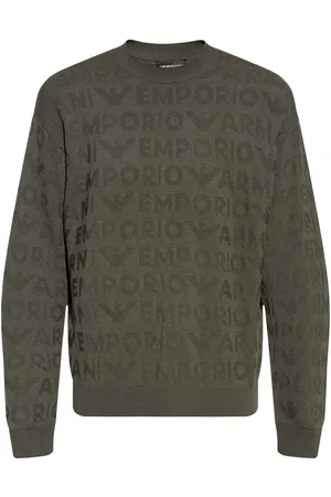 Emporio Armani Sweater i uld med syningsdetalje