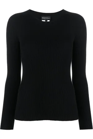 Emporio Armani Ribstrikket trøje