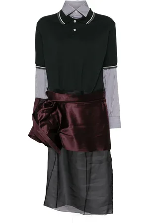 Maison Margiela Mellemlang Décortiqué-kjole