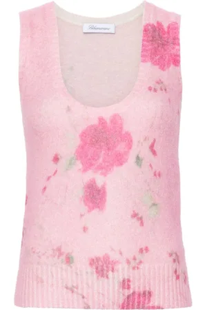 BLUMARINE Tanktop med rose-tryk