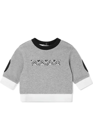 Missoni Sweatshirt med rund hals og logoapplikation