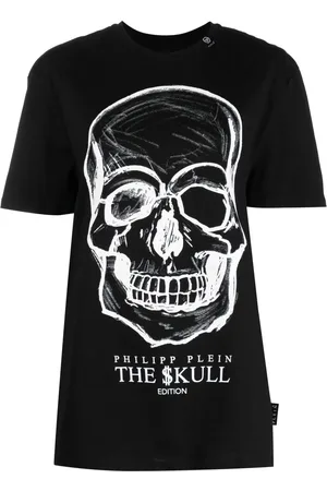 Philipp Plein T-shirt med kranietryk