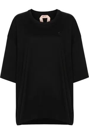 Nº21 T-shirt med logo-applikation