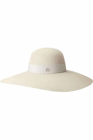 Le Mont St Michel Blanche hat i filt med pels