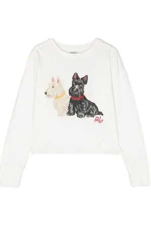 Ralph Lauren T-shirt med hunde-tryk