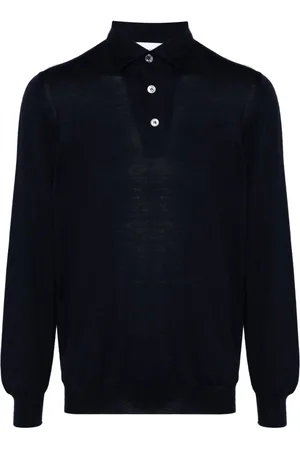LARDINI Finstrikket polo-top