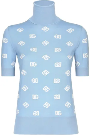 Dolce & Gabbana Højhalset top med broderi