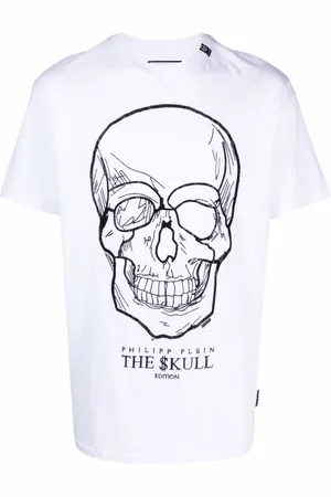 Philipp Plein T-shirt med dødningehovedtryk