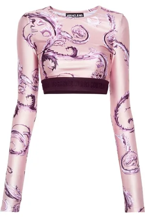 VERSACE Træningsshorts med Watercolor Couture-tryk