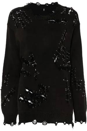 R13 Sweater med sikkerhedsnålsudsmykning