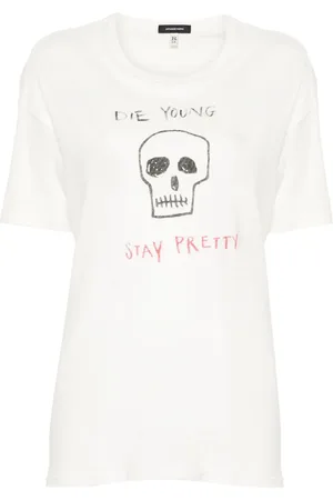 R13 T-shirt med slogantryk