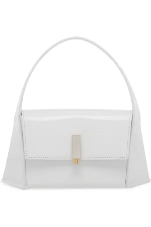 Salvatore Ferragamo Lille geometrisk skuldertaske i læder