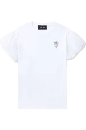 Simone Rocha T-shirt med krystaludsmykning
