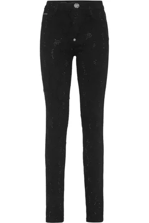 Philipp Plein Højtaljede jeggingbukser med monogram