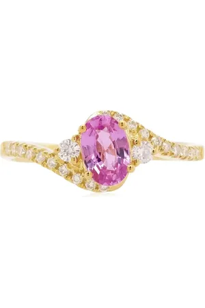 HYT Jewelry Ring i 18 karat guld med diamanter og safir