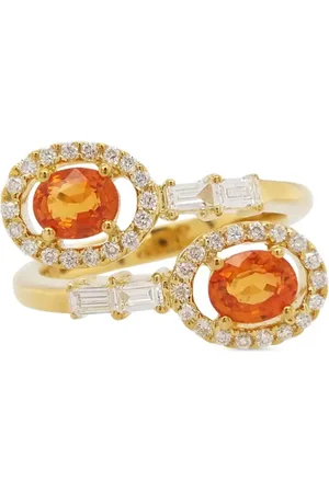 HYT Jewelry Ring i 18 karat guld med diamanter og safir