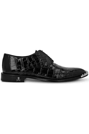 Philipp Plein Krokodilleprægede lædersko