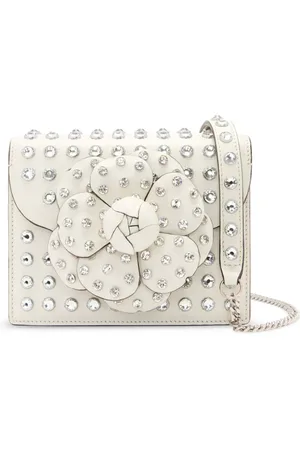 Oscar de la Renta Mini TRO taske med krystalnitter