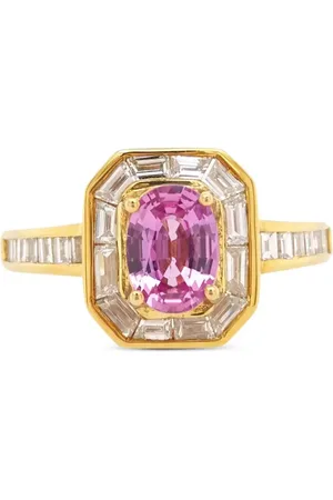 HYT Jewelry Ring i 18 karat guld med diamanter og safir