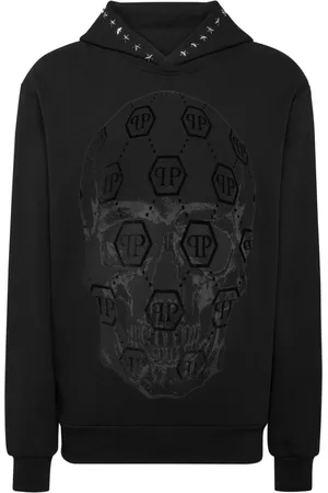 Philipp Plein Hættetrøje med dødningehovedtryk