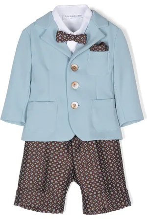 COLORICHIARI Shortssæt med geometrisk mønster (tre dele)