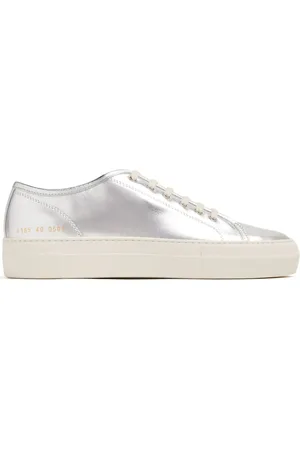 COMMON PROJECTS Tournament Low sneakers i metallisk læder