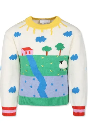 Stella McCartney Intarsia-mønstret striktrøje