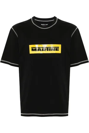 MARTINE ROSE T-shirt med logobånd