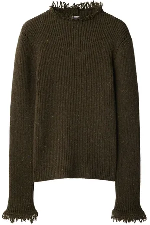 Burberry Uldtrøje med frynser