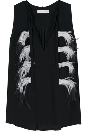 Dorothee Schumacher Bluse med fjerdetalje