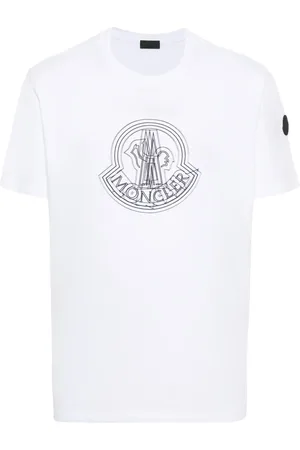 Moncler T-shirt med logo-applikation