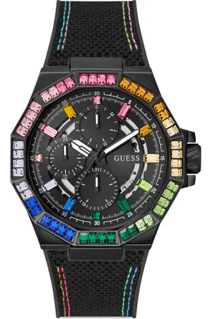 Guess Krystalindlagt kronograf 46mm