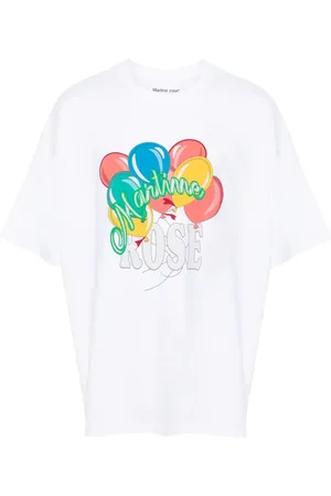 MARTINE ROSE T-shirt med ballontryk